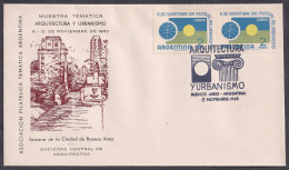Argentina 1968, Architecture And Urbanism, Special Cover - Other & Unclassified