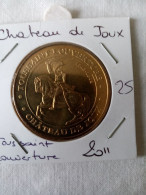 Médaille Touristique Monnaie De Paris MDP 25 Chateau De Joux 2011 Toussaint - 2011