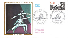 FDC 1981 CHAMPIONNAT DU MONDE D'ESCRIME - 1980-1989