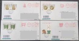 China Cover "Yin Ruins" (Yuanyang, Henan) Postage Stamp With The Same Theme And First Day Registered Real Mail Seal - Buste