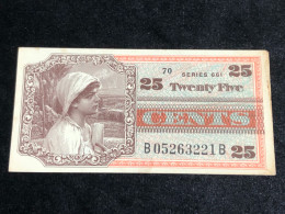 South Viet Nam MILITARY ,Banknotes Of Vietnam-P-M66 Schwan-903 25 Cents, Series 661(1968-1969) XF AU -1pcs Good Quality- - Vietnam