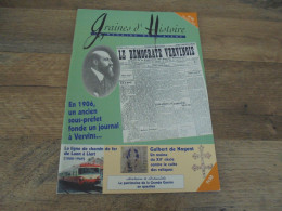 GRAINES D'HISTOIRE 20 La Mémoire De L'Aisne Régionalisme Chemins De Fer Ligne Laon Liart Résigny Montcornet Vervins - Picardie - Nord-Pas-de-Calais