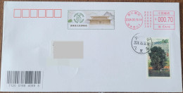 China Cover "Zicheng Tea Culture Museum" (Huzhou, Zhejiang) Colored Postage Machine Stamped First Day Actual Delivery Se - Omslagen