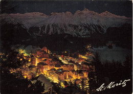 SUISSE - Saint Moritz - Nacht - Vue Générale - Carte Postale - Autres & Non Classés
