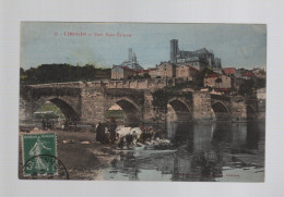 CPA - 87 - N°15 - Limoges - Pont Saint-Etienne - Colorisée - Animée (lavandières) - Circulée En 1907 - Limoges