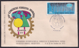 Argentina 1972, World Congress On Forests, Special Cover - Otros & Sin Clasificación