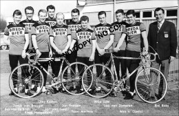 PHOTO CYCLISME REENFORCE GRAND QUALITÉ ( NO CARTE ), GROUPE TEAM BREDA 1965 - Radsport