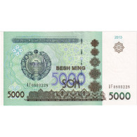 Ouzbékistan, 5000 Sum, 2013, NEUF - Uzbekistán