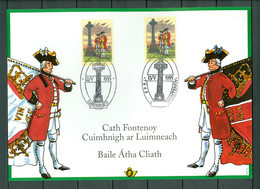 Belgium/Ireland 1995 - HK 2600 - The Battle Of Fontenoy  (2 Scans) - Cartes Souvenir – Emissions Communes [HK]