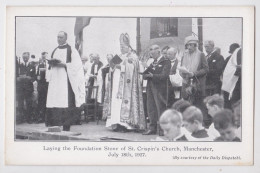 Laying The Foundation Stone Of St. Crispin's Church Manchester July 18th 1927 - Manchester