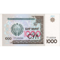Ouzbékistan, 1000 Sum, 2001, KM:82, NEUF - Ouzbékistan