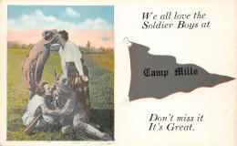 ETAT-UNIS  -  NEW-YORK  -  Camp MILLS  -  We All Love The Soldier Boys ...........-  Militaire, GI - Otros & Sin Clasificación