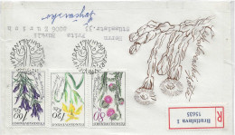 Postzegels > Europa > Tsjechoslowakije > 1960-1979 >aangetekende Brief Met 3 Postzegels  (17950) - Cartas & Documentos