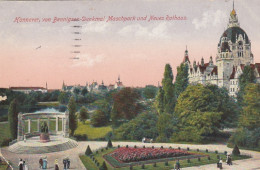 Hannover, V.Bennigsen-Denkmal, Maschpark U.Neues Rathaus Feldpgl1917 #G2812 - Andere & Zonder Classificatie