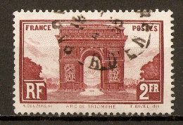 1929-31 - Arc De Triomphe De L'Étoile N°258 - Gebruikt