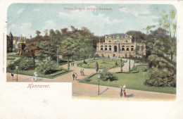 Hannover, Neues Haus Und Kriegerdenkmal, Litho Ngl #G2802 - Other & Unclassified