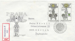 Postzegels > Europa > Tsjechoslowakije > 1970-1979 >aangetekende Brief Met 3 Postzegels  (17953) - Brieven En Documenten
