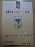 Bund ETB Ersttagsblätter Jahrgang 1998 Komplett (5617) - Gebruikt