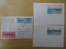 Frankreich ATM 6x 3 FDC Ars Sur Formans (6378) - 1985 « Carrier » Paper