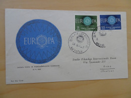 Türkei Michel 1774/75 FDC Cept 1960 (4190) - Briefe U. Dokumente