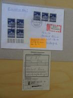 Berlin 289 Viererblock + Paar Auf Brief (8530) - Storia Postale