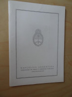 Argentinien Folder Des Ministerium Mit Marken (9616) - Other & Unclassified