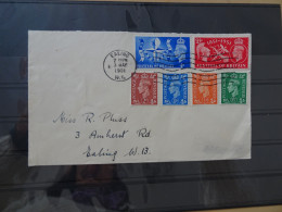 England Michel 246-50 + 255/56 FDC (10333) - ....-1951 Pre Elizabeth II