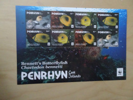 Penrhyn Michel 829/32 Kleinbogen Fische Postfrisch (10017H) - Vissen