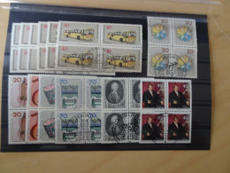 Berlin 12 Viererblocks Aus 1973 Gestempelt/postfrisch (8674) - Used Stamps