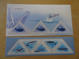 Guinea Michel 8691/95 + Bl. 2000 Wale Postfrisch (14128) - Whales