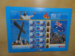 Australien Michel 3083 Kleinbogen Weltjugendtag / Papst (11101H) - Blocs - Feuillets