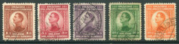 YUGOSLAVIA 1923 King Alexander Definitive Dinar Values Set, Used.  Michel 169-73 - Used Stamps