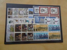 San Marino Jahrgang 1980 Viererblock Postfrisch Komplett (16811) - Unused Stamps