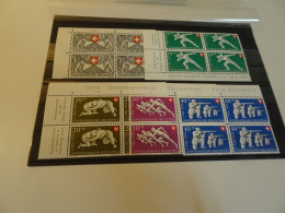 Schweiz Michel 545-550 Viererblock Postfrisch Pro Patria (22170) - Used Stamps
