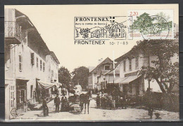 Frontenex 1er Jour De La Flamme,10/7/1989 Ecrite - Covers & Documents