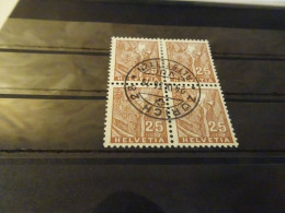 Schweiz Michel 275 Viererblock Gestempelt (22198) - Used Stamps