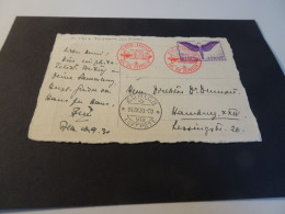 Schweiz Michel 191x Zeppelin Flug Auf Postkarte Von Bern (22538) - Primeros Vuelos