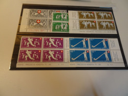 Schweiz Michel 555-559 Viererblock Postfrisch Pro Patria (22171) - Used Stamps