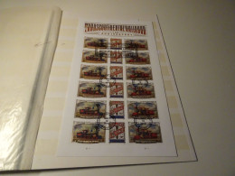 USA Folienblatt Michel 5589-5591 Gestempelt Eisenbahn (24481H) - Blocks & Sheetlets