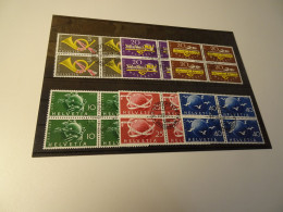 Schweiz Michel 519-524 Viererblocks Gestempelt (25380) - Used Stamps