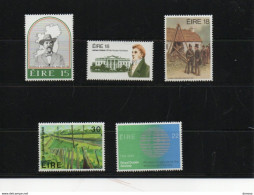 IRLANDE 1981 Yvert 450-452 + 461-462, Michel 445-446 + 448 + 458-459 NEUF** MNH Cote 5,50 Euros - Nuovi