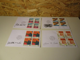 Dänemark Michel 1408-11 Viererblock FDC Kunst (26053) - FDC