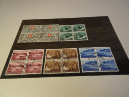 Schweiz Michel 580-584 Pro Patria 1953 Viererblock Gestempelt (25346) - Gebraucht