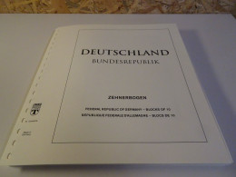 Bund 2009 10er Bogen Lindner T Falzlos (24205) - Pre-printed Pages