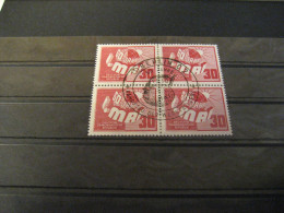 DDR Michel 250 Viererblock Gestempelt (25264) - Used Stamps
