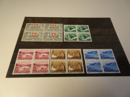 Schweiz Michel 580-584 Pro Patria 1953 Viererblock Postfrisch (25335) - Ongebruikt