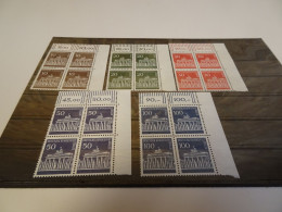 Berlin Michel 286-290 Viererblock Ecke Rechts Postfrisch (25729) - Unused Stamps