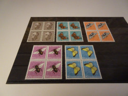Schweiz Michel 550-554 Pro Juventute 1950 Viereblocks Postfrisch (25352) - Unused Stamps
