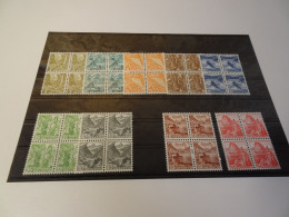 Schweiz Michel 297-305 Viererblocks 7 Werte Postfrisch (25371) - Unused Stamps