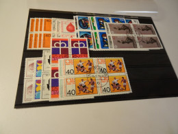 Bund 21 Gestempelte Viererblocks Aus 1974 (25864) - Usados